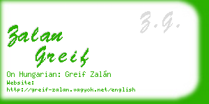 zalan greif business card